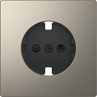 Лицевая панель Schneider Electric Merten D-Life для 1-м. розетки 220Вт никель